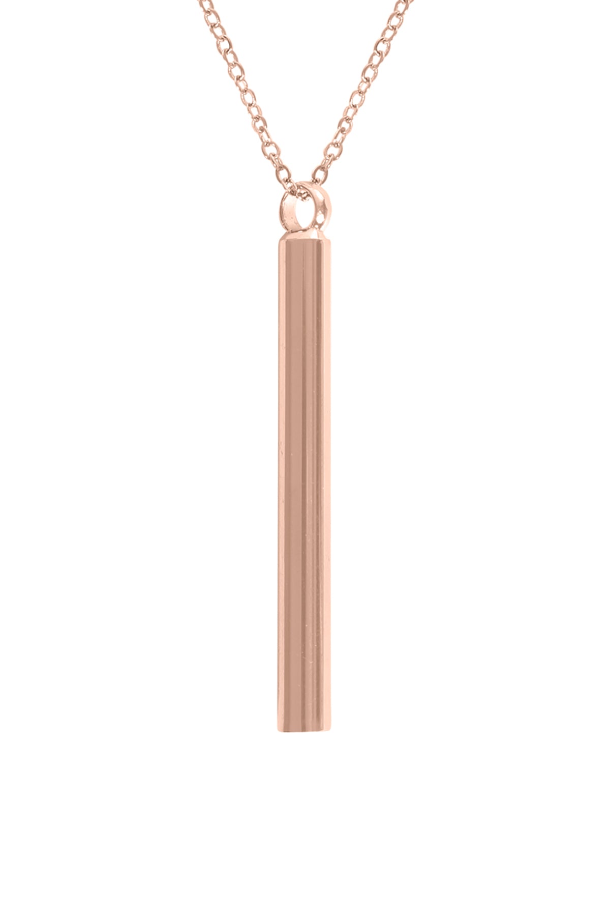 Vertical Bar Pendant Necklace