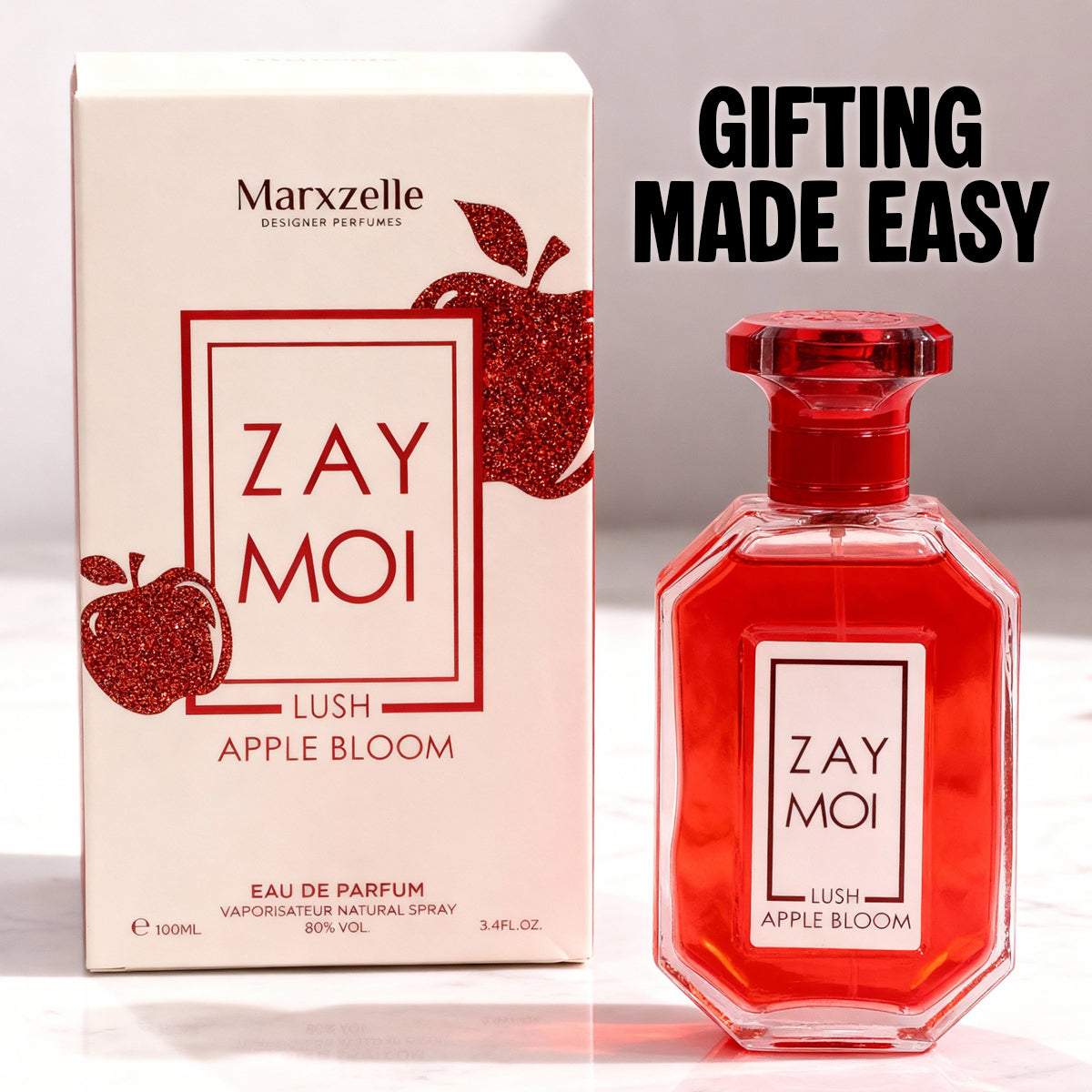 Zay Moi Lush Apple Bloom Spray Perfume Eau De Parfum For Women - 100ML/3.4FL.OZ.
