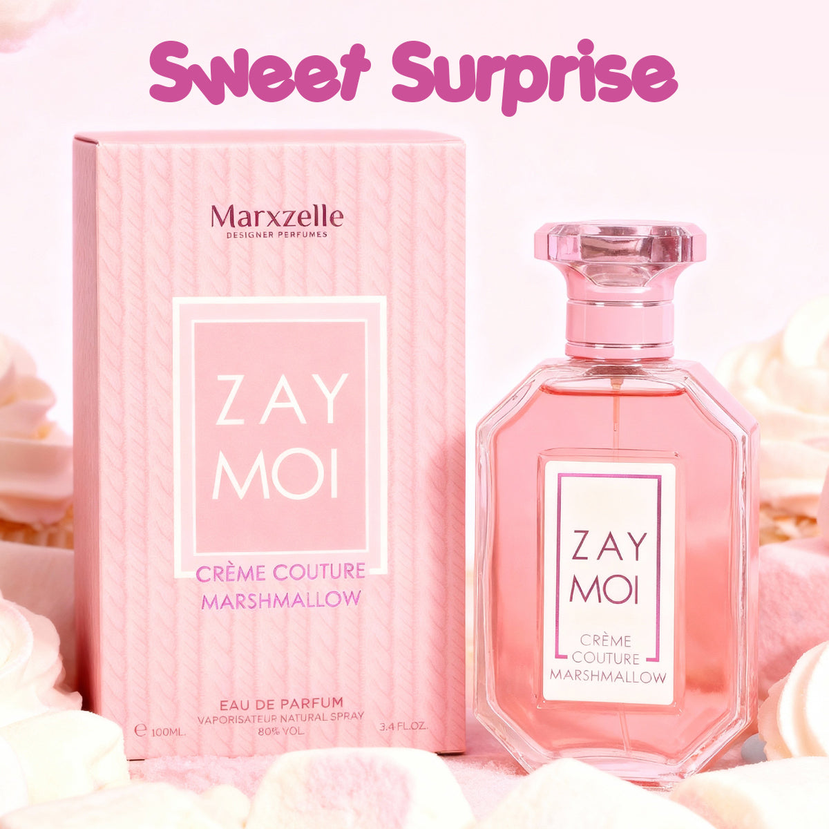 Zay Moi Creme Couture Marshmallow Spray Perfume Eau De Parfum For Women - 100ML/3.4FL.OZ.