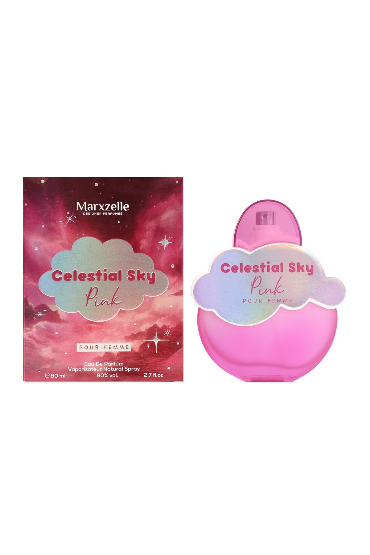Celestial Sky Pink Spray Perfume Eau De Parfum For Women - 80ML/2.7FL.OZ.