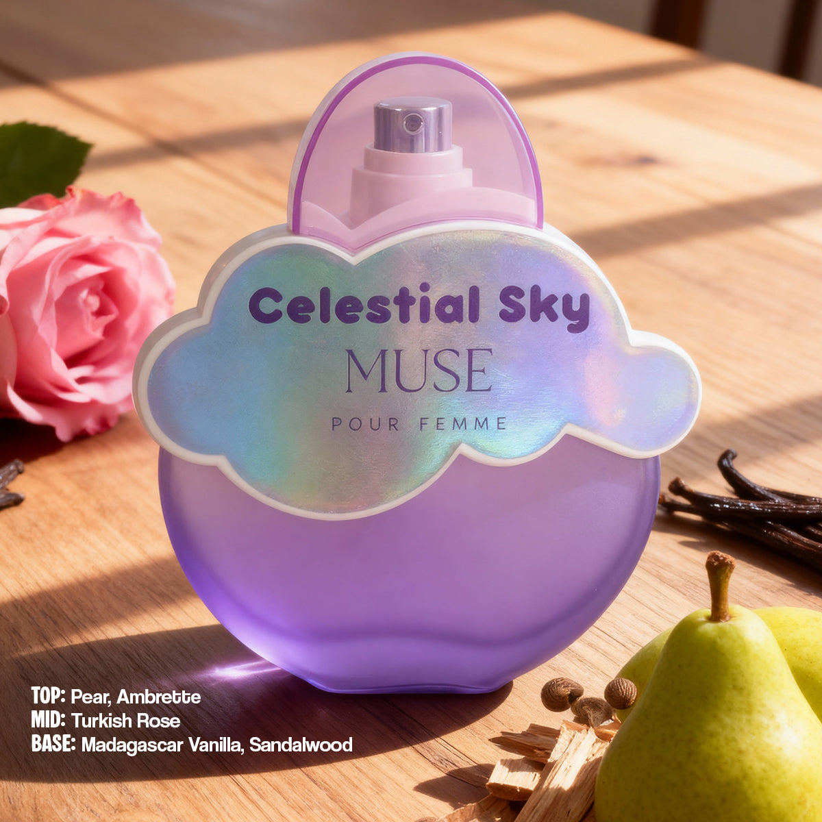 Celestial Sky Muse Spray Perfume Eau De Parfum For Women - 80ML/2.7FL.OZ.