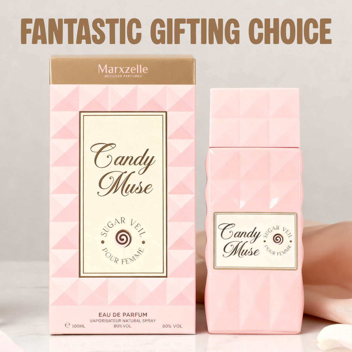 Candy Muse Sugar Veil Pour Femme Spray Perfume Eau De Parfum For Women - 100ML/3.4FL.OZ.
