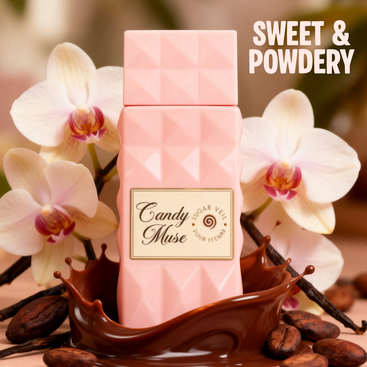 Candy Muse Sugar Veil Pour Femme Spray Perfume Eau De Parfum For Women - 100ML/3.4FL.OZ.
