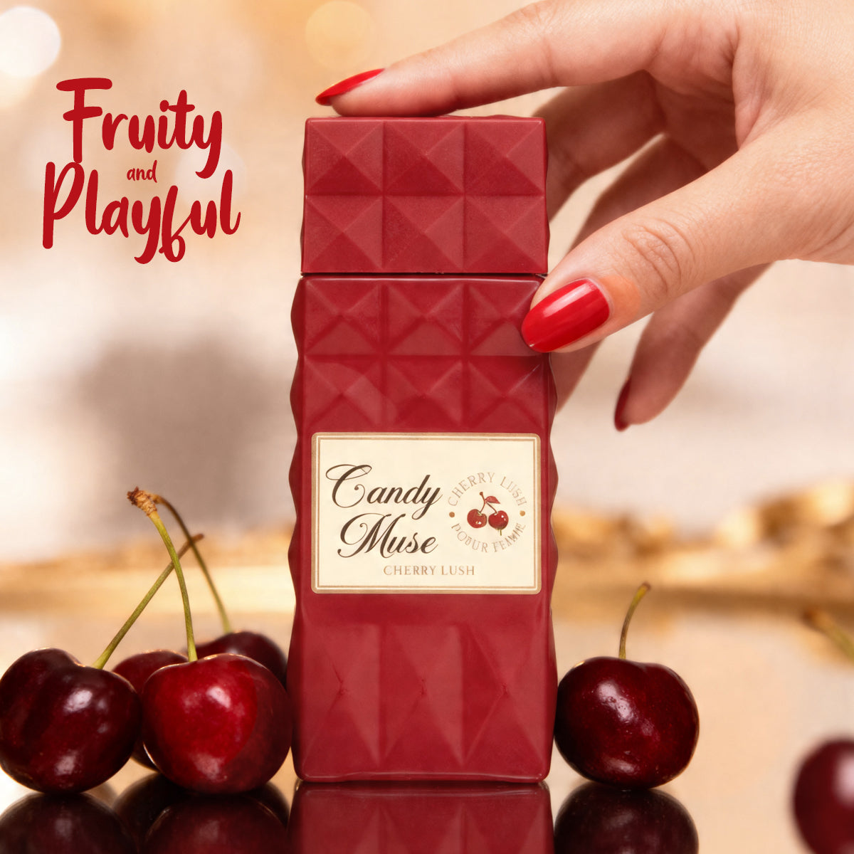 Candy Muse Cherry Lush Pour Femme Spray Perfume Eau De Parfum For Women - 100ML/3.4FL.OZ.