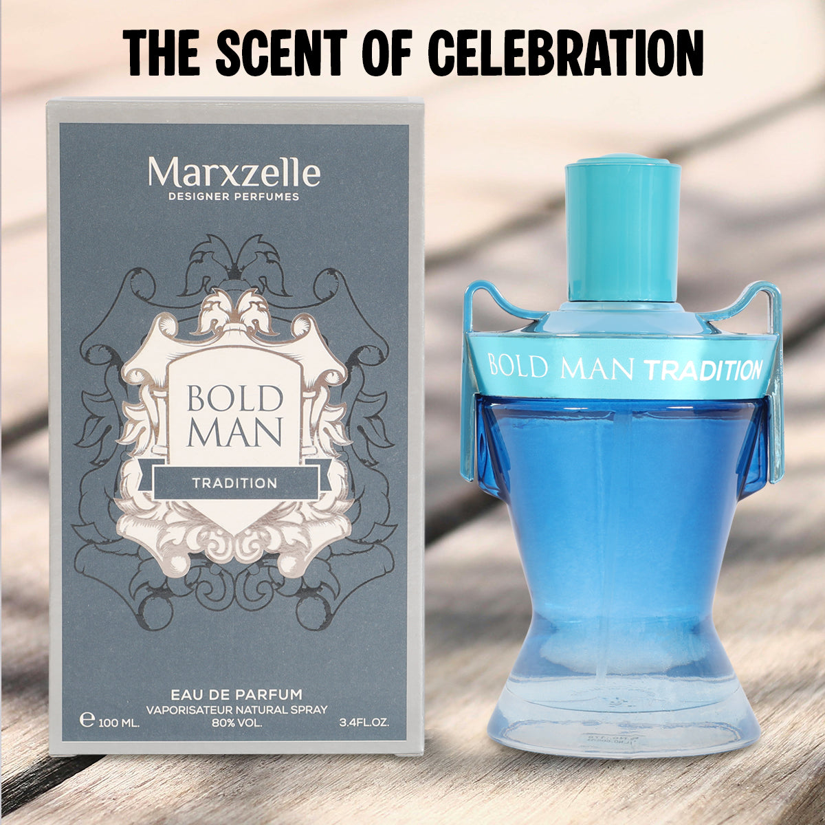 Bold Man Tradition Spray Perfume Eau De Parfum For Men - 100ML/3.4FL.OZ.