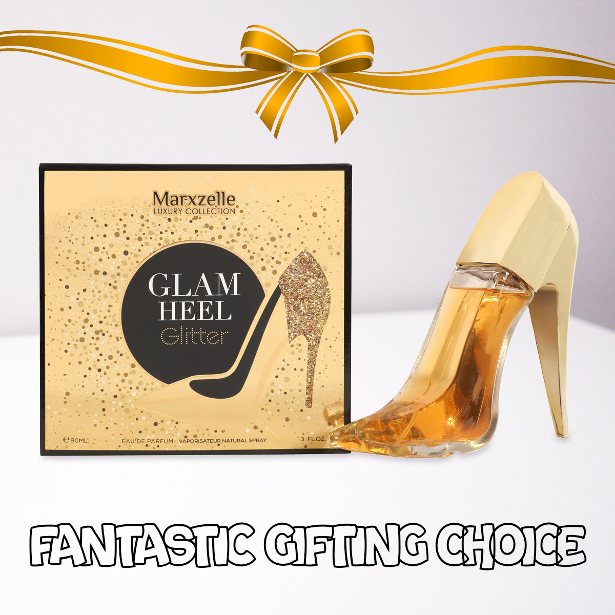 Glam Heel Glitter Spray Perfume Eau De Parfum For Women - 90ML/3FL.OZ.