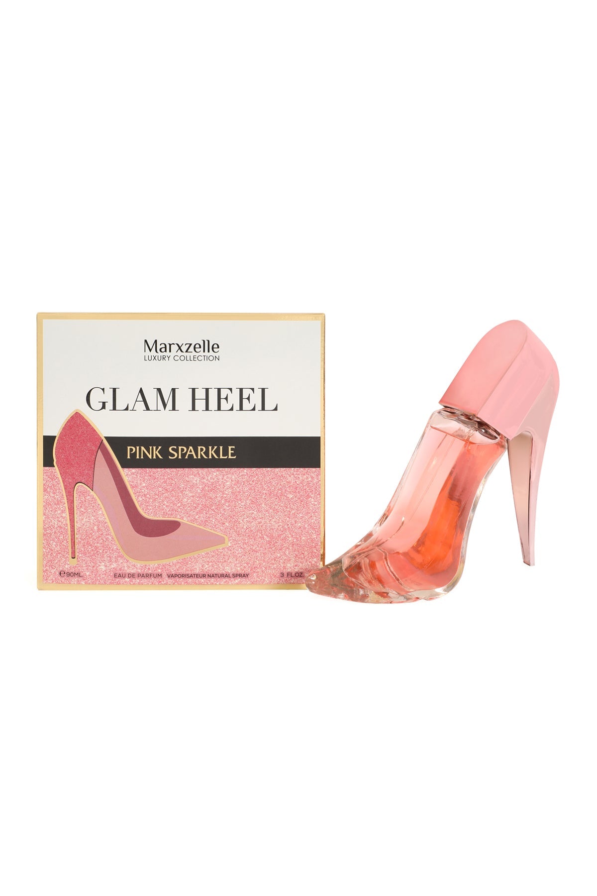 Glam Heel Pink Sparkle Spray Perfume Eau De Parfum For Women - 90ML/3FL.OZ.