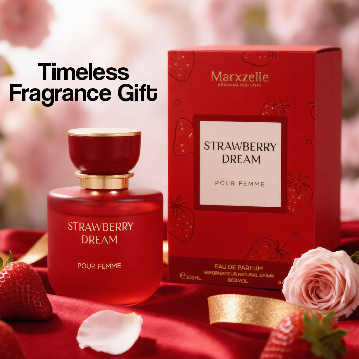 Strawberry Dream Spray Perfume Eau De Parfum For Women - 100ML/3.4FL.OZ./3PCS