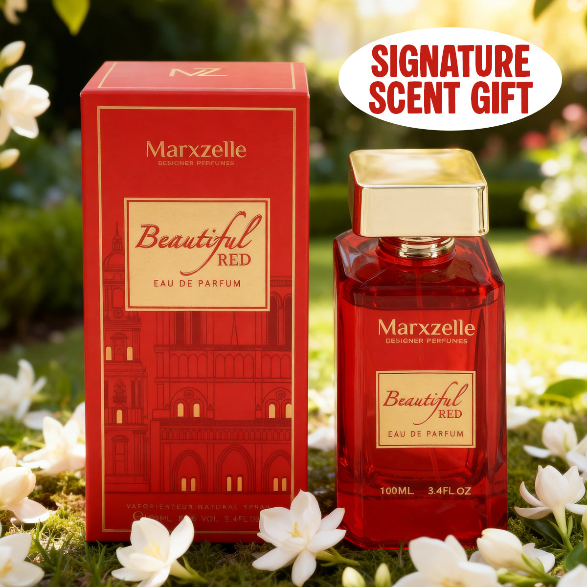 Beautiful Red Spray Perfume Eau De Parfum For Men And Women - 100ML/3.4FL.OZ.