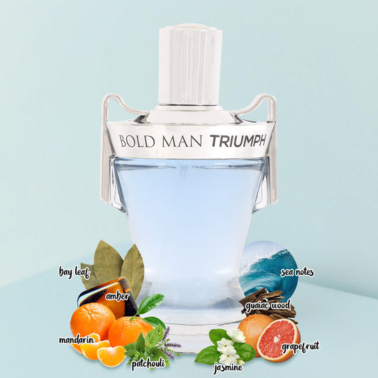 Bold Man Triumph Spray Perfume Eau De Parfum For Men - 100ML/3.4FL.OZ.