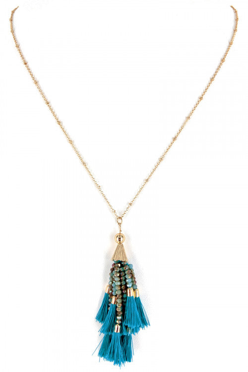 Beaded Necklace And Earrings Set
