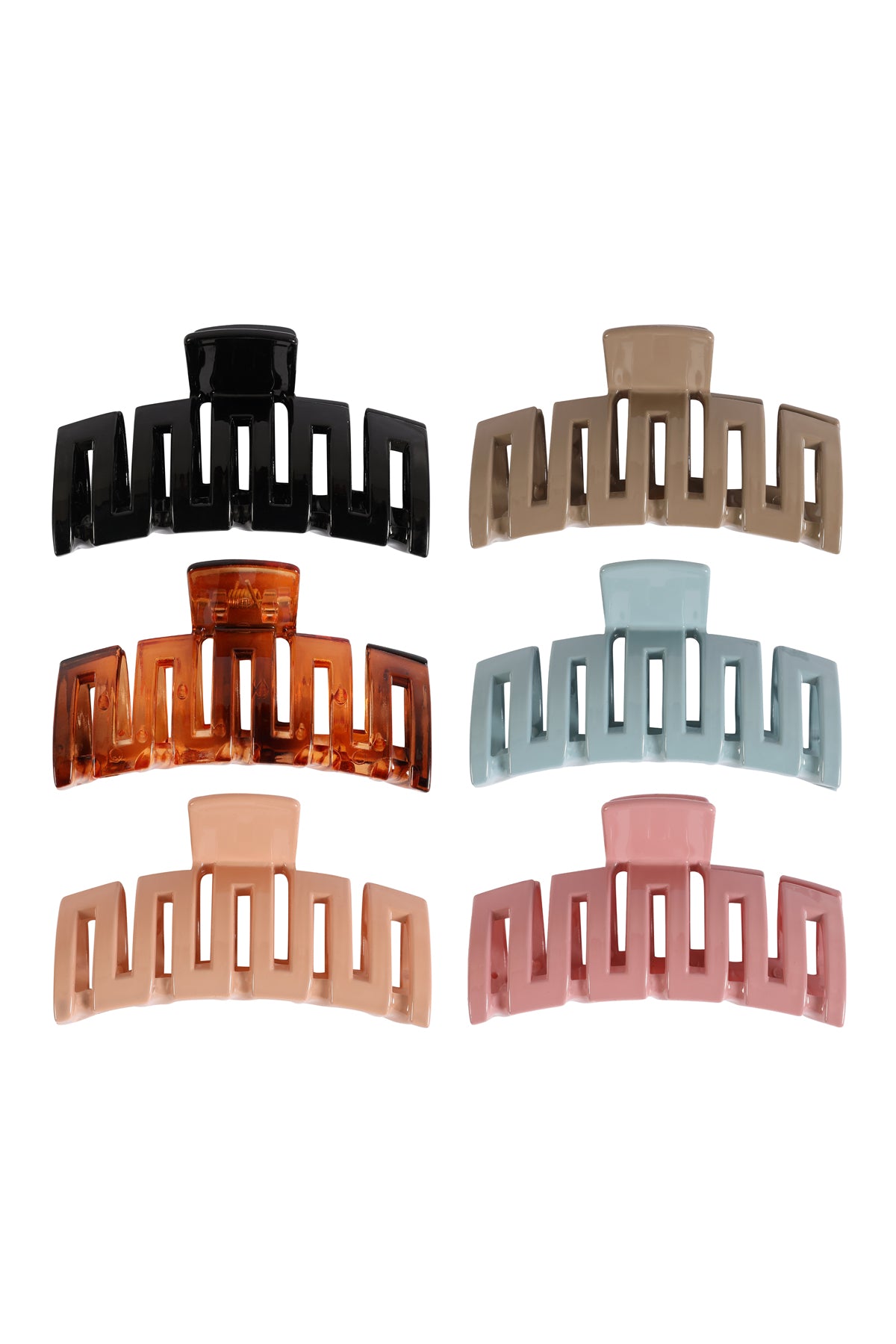 Criss Cross Cut Out Plastic Hair Clip Hair Accessories