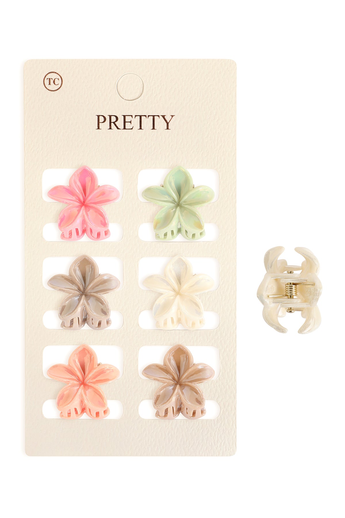 Mini Flower Hair Claw Clips-Cute Colorful Floral Hair Accessories