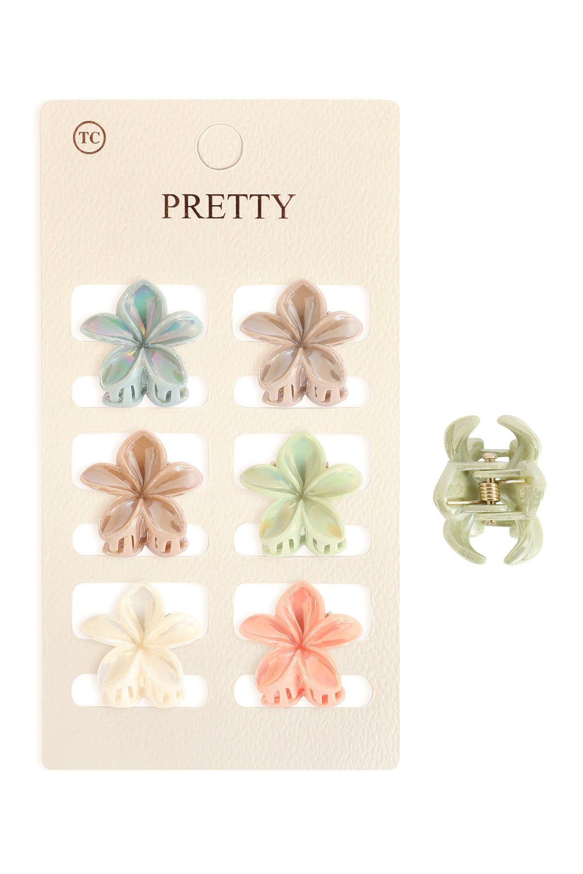 Mini Flower Hair Claw Clips-Cute Colorful Floral Hair Accessories