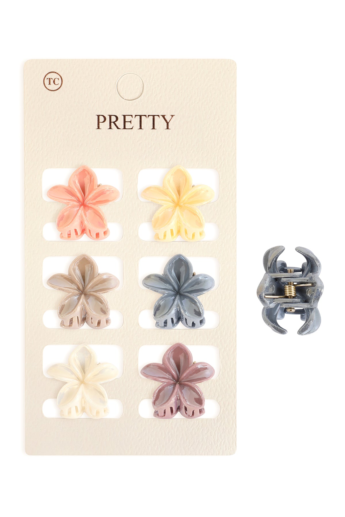 Mini Flower Hair Claw Clips-Cute Colorful Floral Hair Accessories