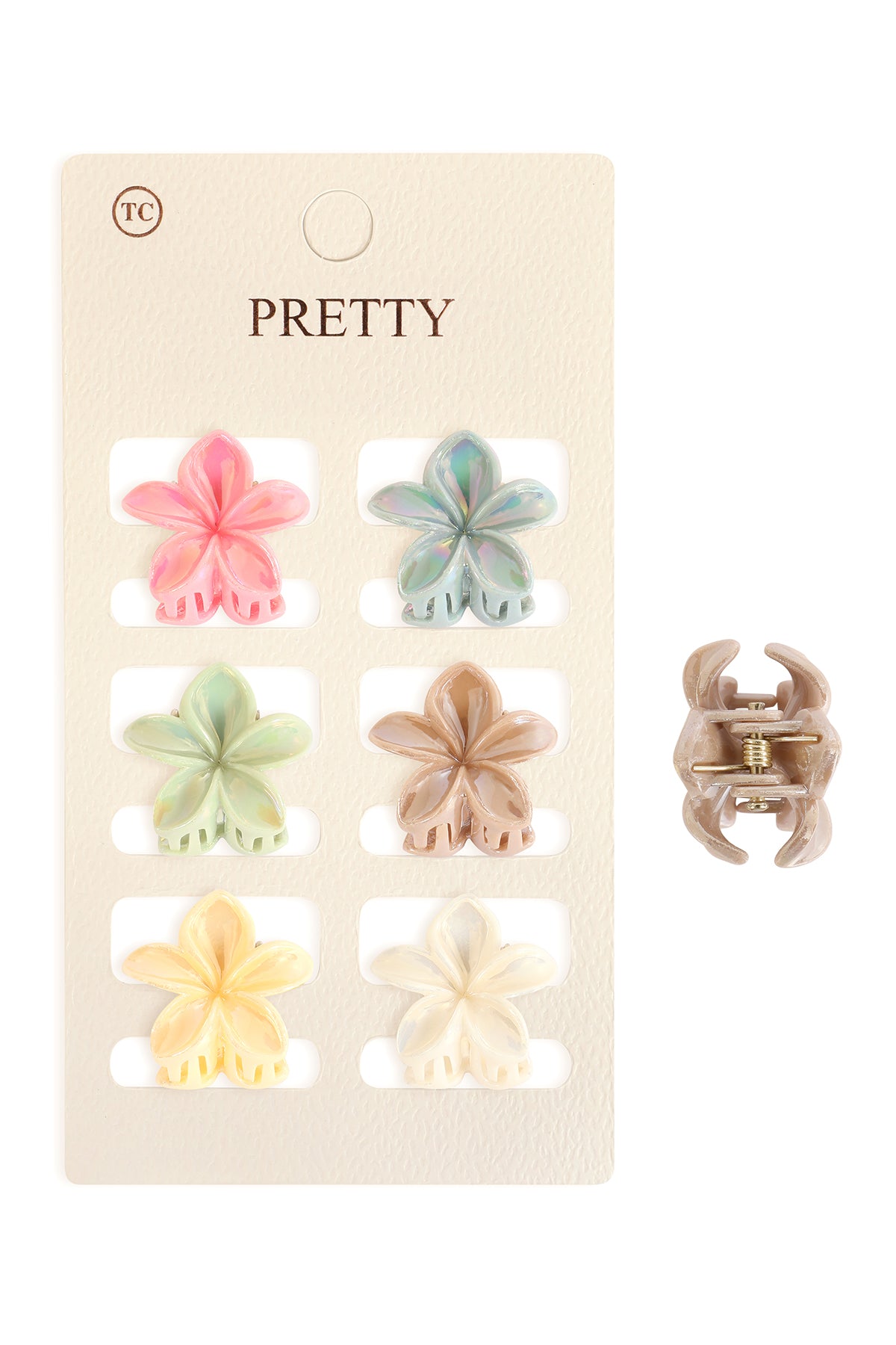 Mini Flower Hair Claw Clips-Cute Colorful Floral Hair Accessories