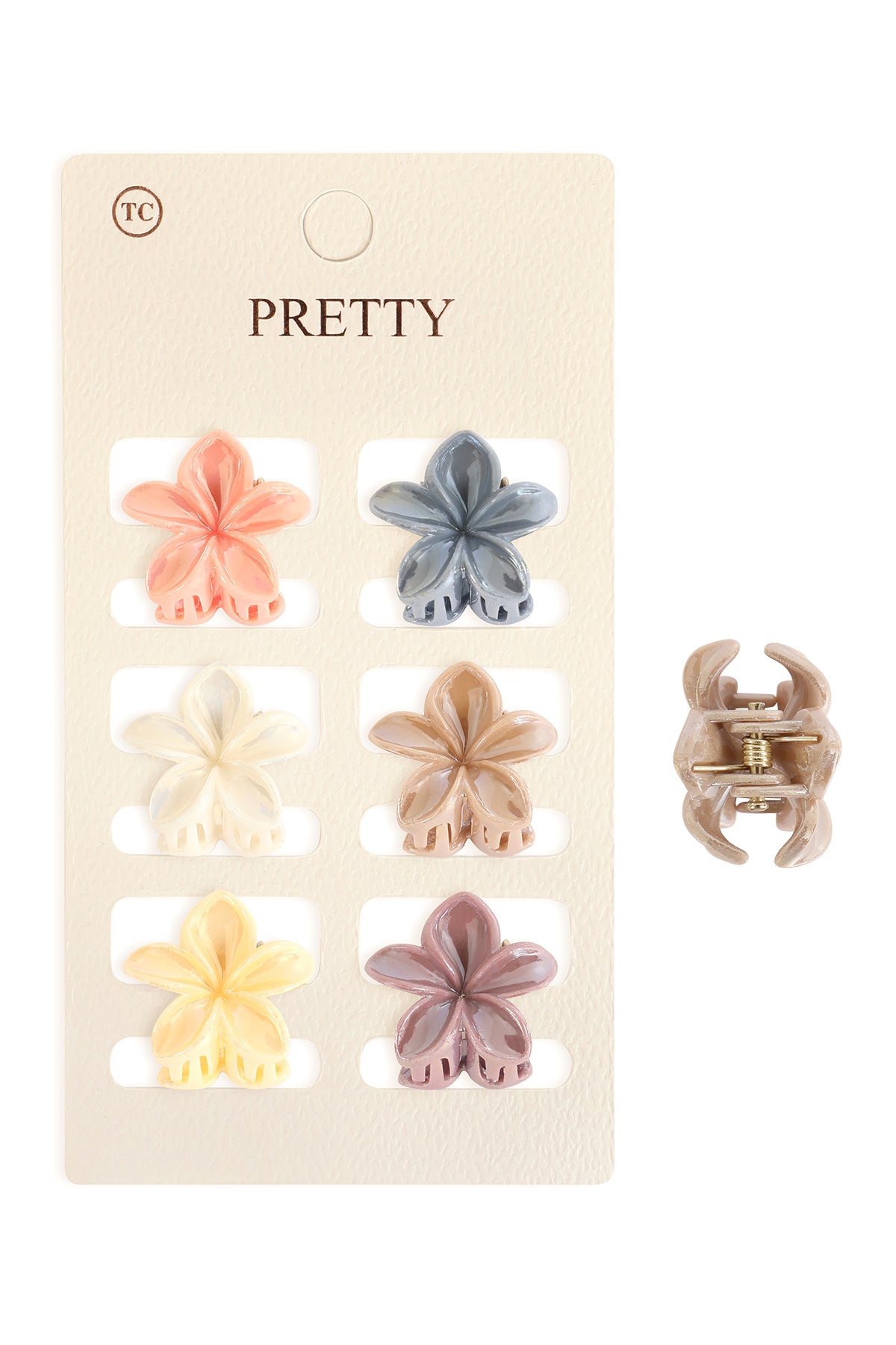 Mini Flower Hair Claw Clips-Cute Colorful Floral Hair Accessories