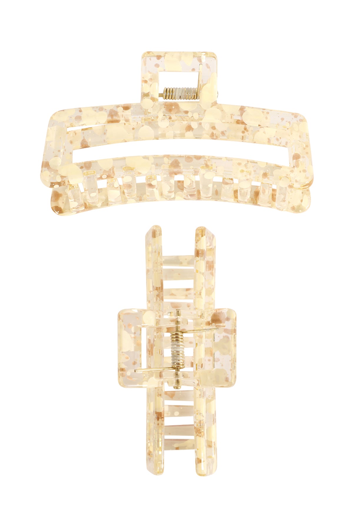 Golden Animal Print Hair Jaw Clip Hair Accessories