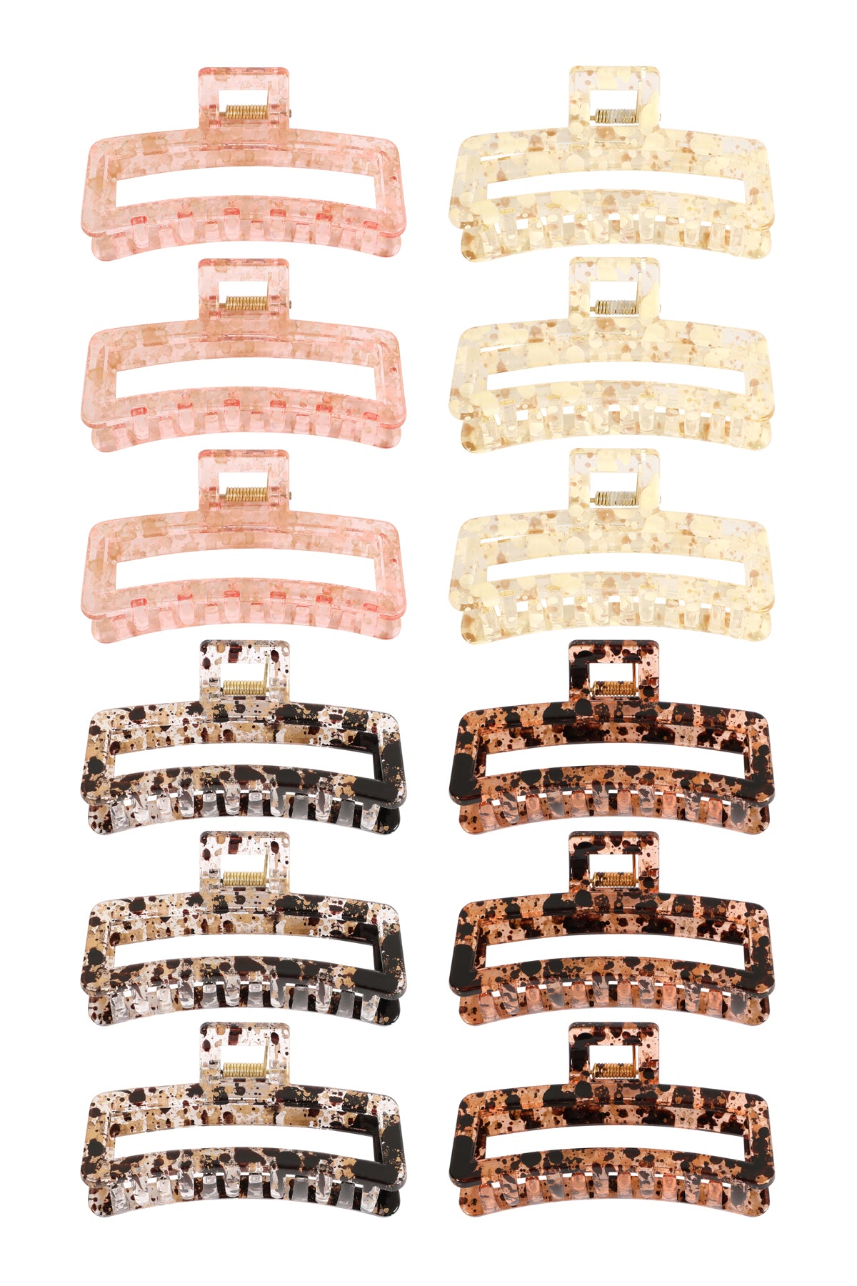 Golden Animal Print Hair Jaw Clip Hair Accessories