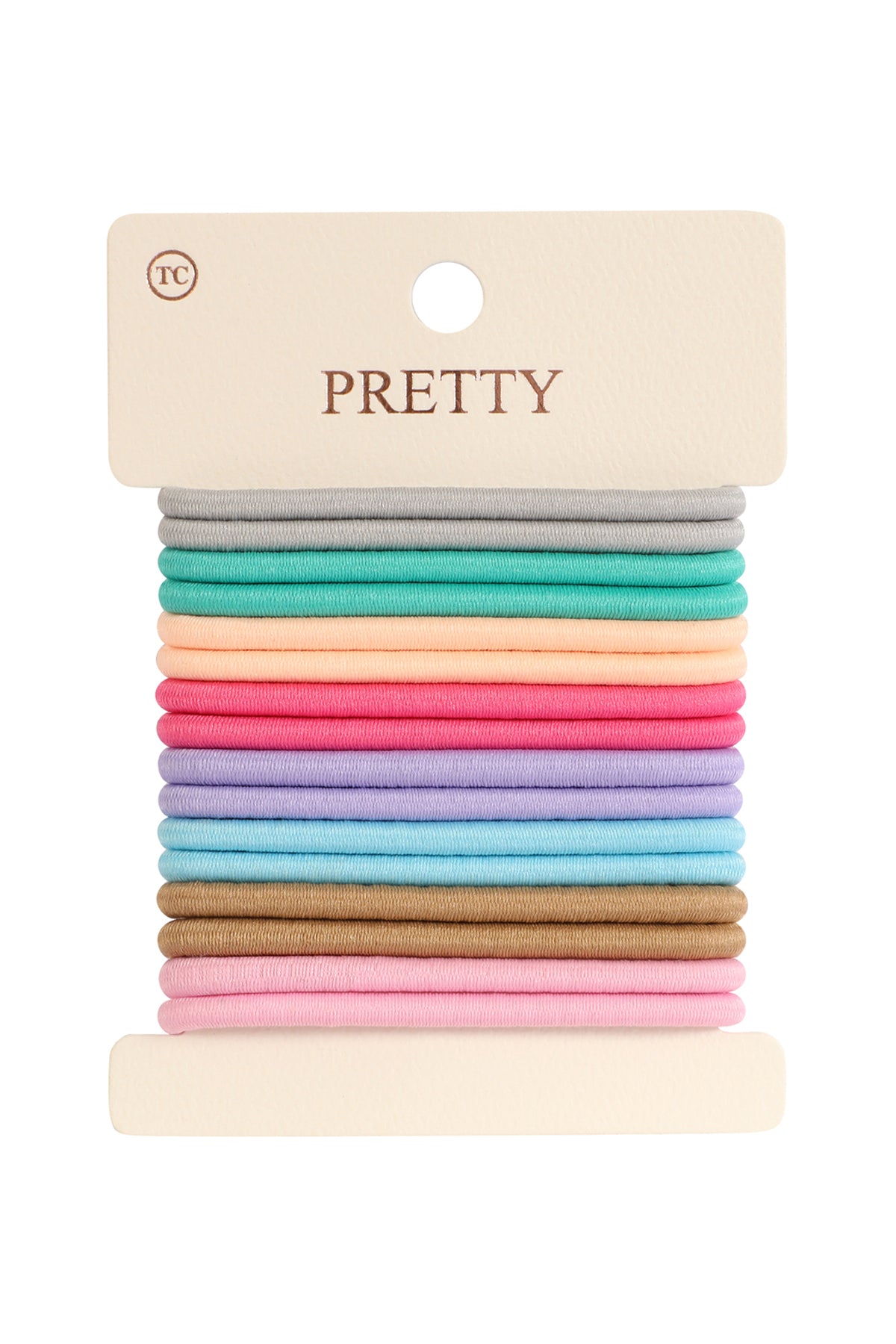 16Pcs Nylon Elastic Hair Band Set