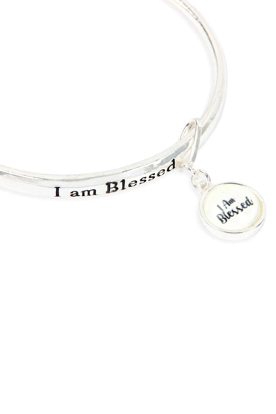 I Am Blessed Bubble Charm Twist Bracelet