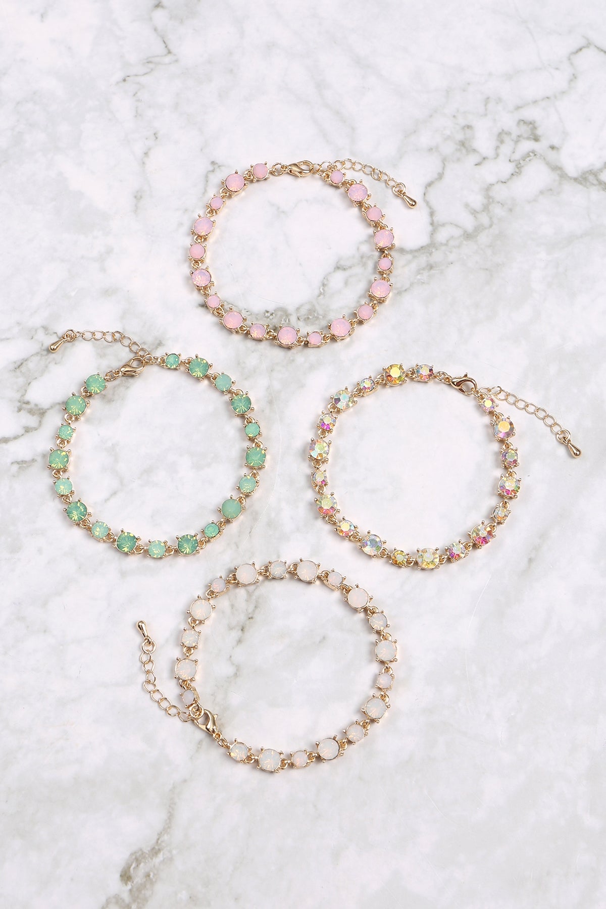 Bold Round Rhinestone Crystal Bracelet