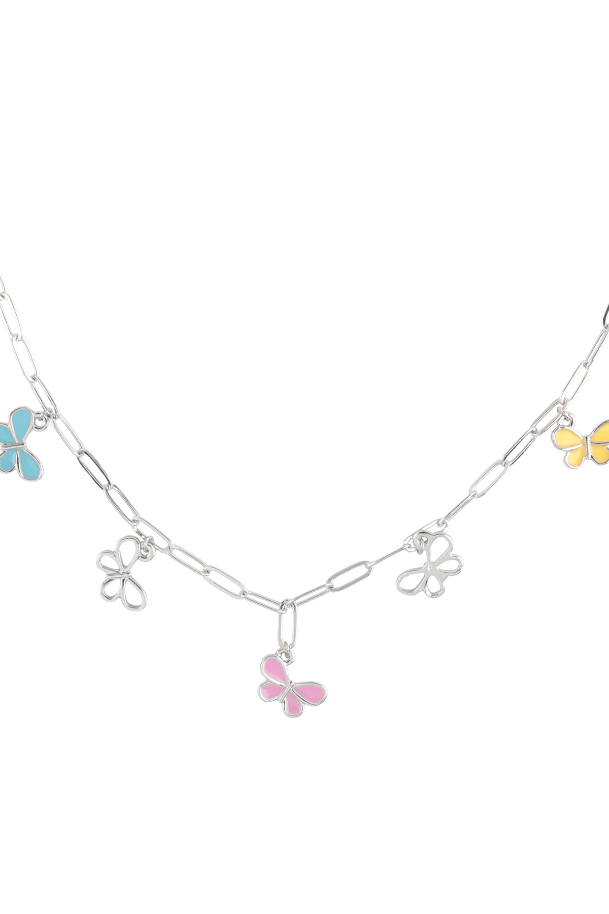 Butterfly Stationary Dainty Charm Necklace