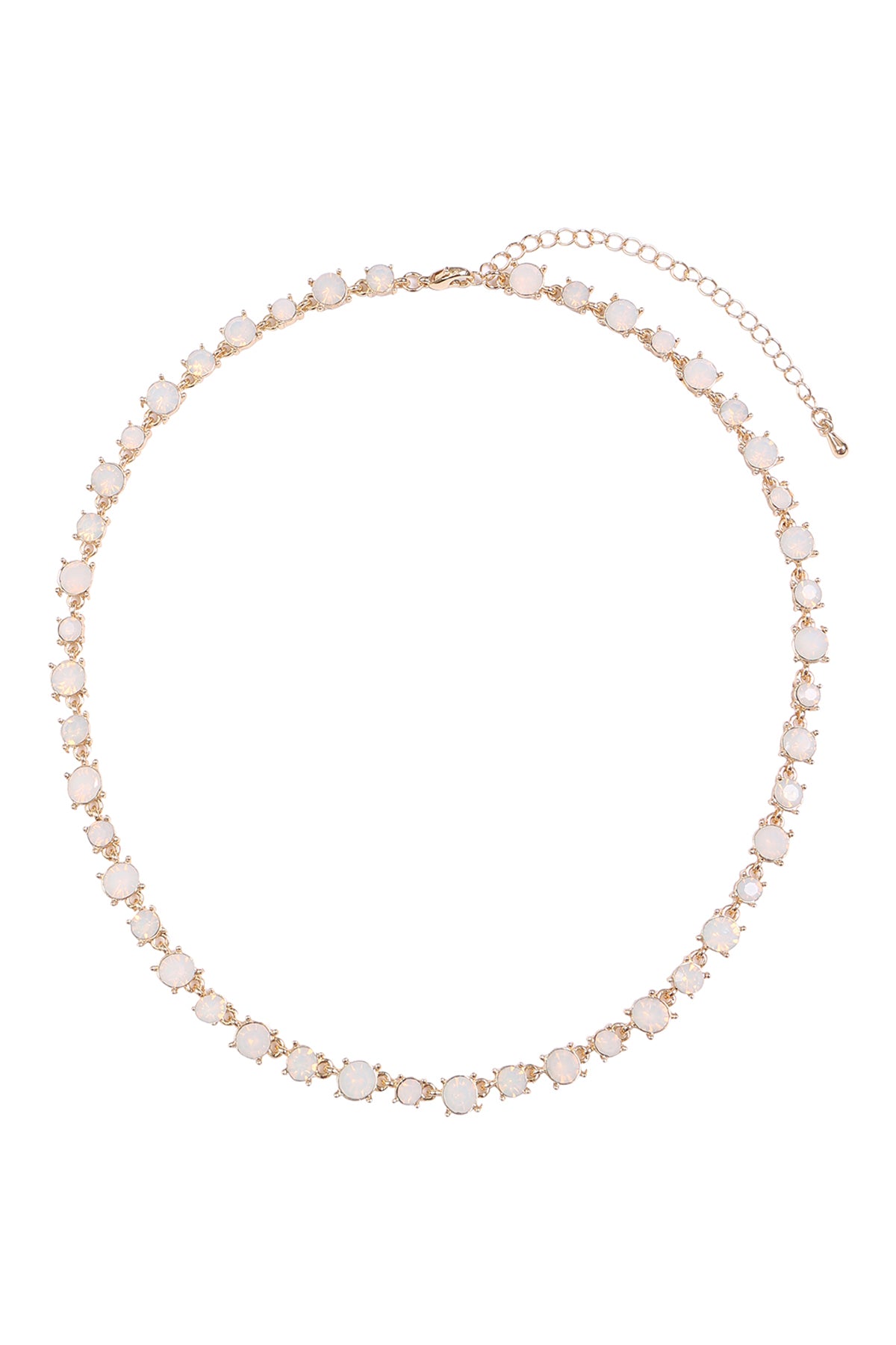 Bold Round Rhinestone Crystal Necklace