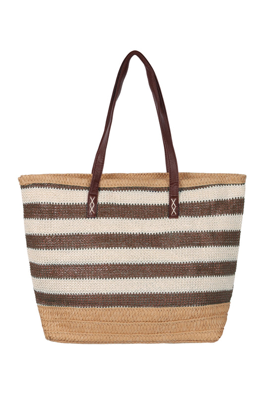 Natural Straw Tote Bag