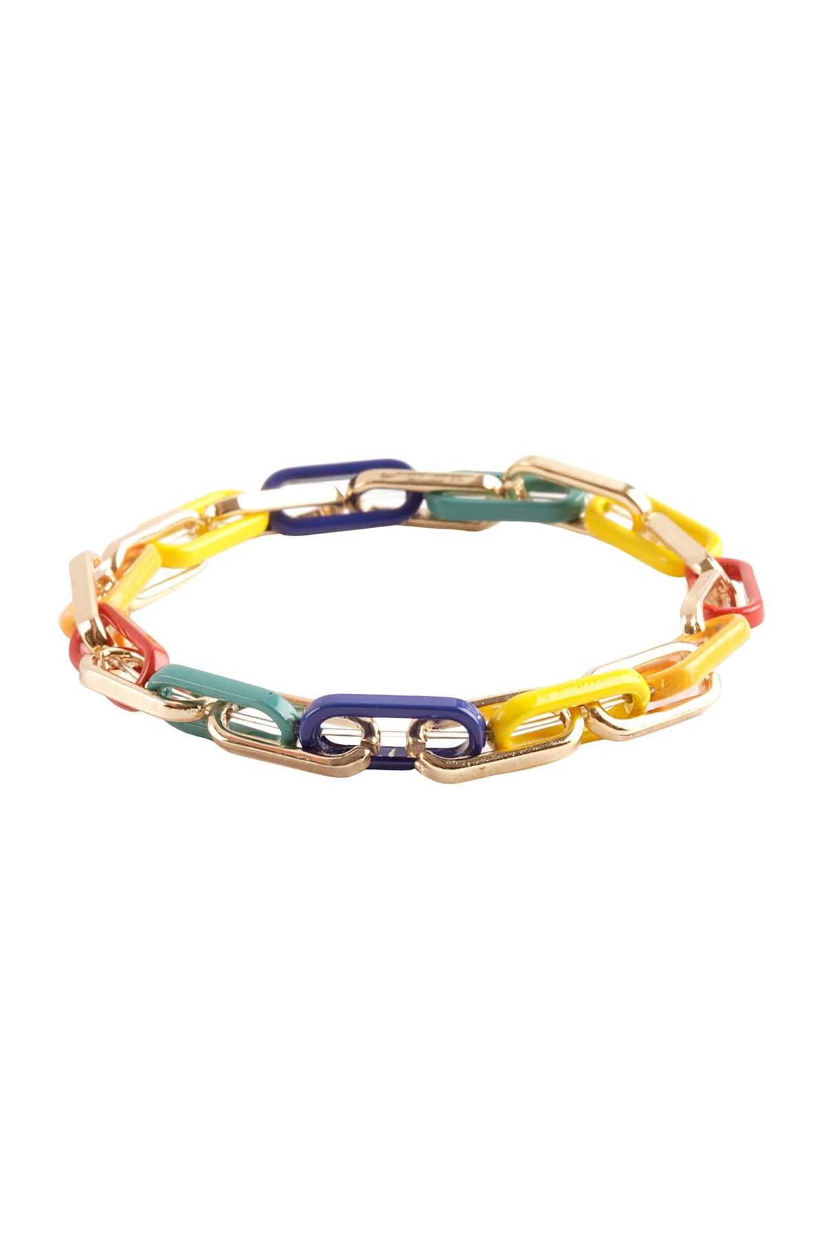Acetate Multi Link Elastic Bracelet