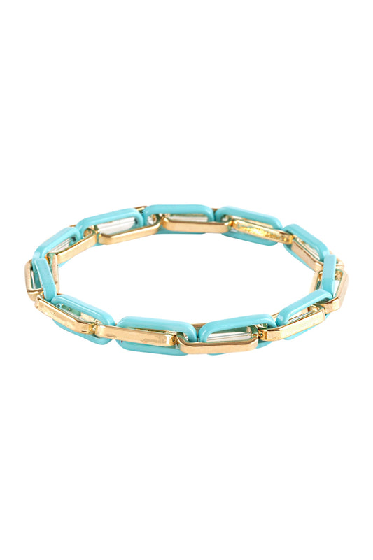 Acetate Multi Link Elastic Bracelet