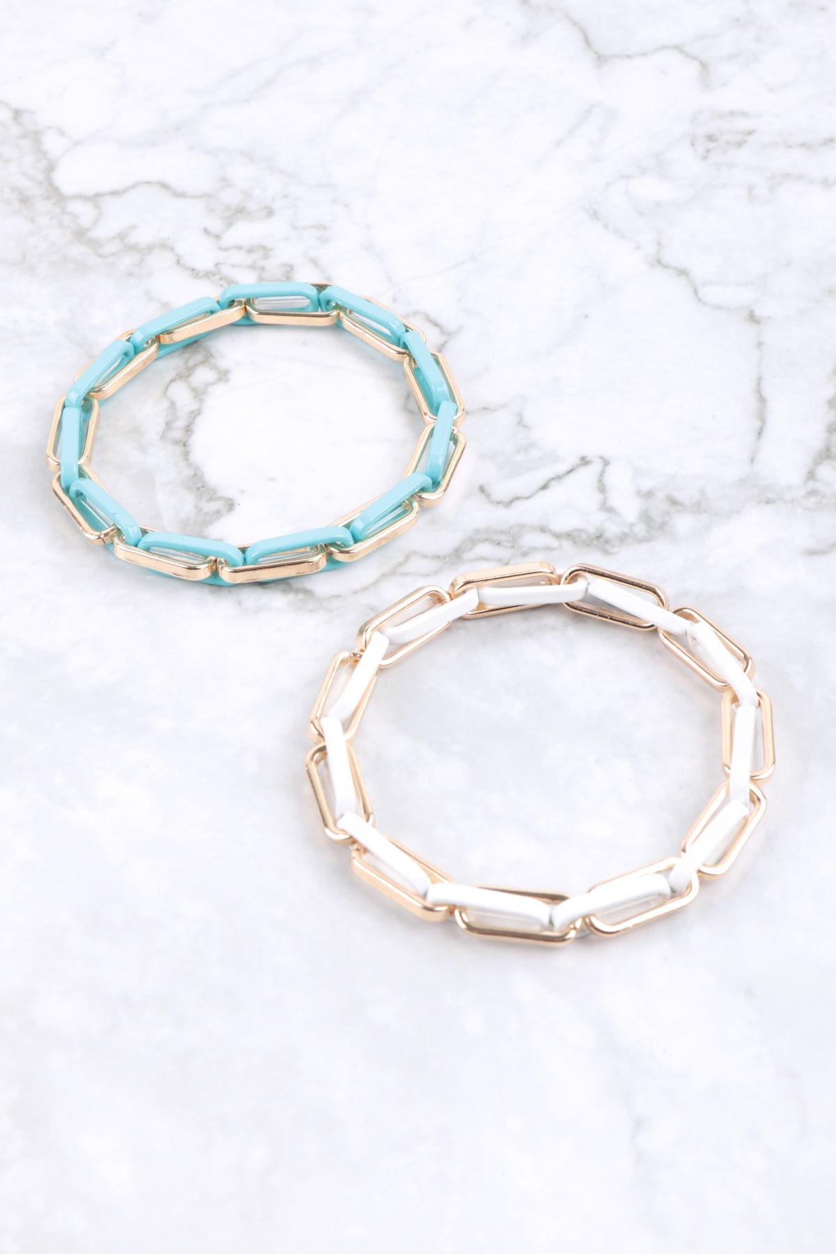 Acetate Multi Link Elastic Bracelet