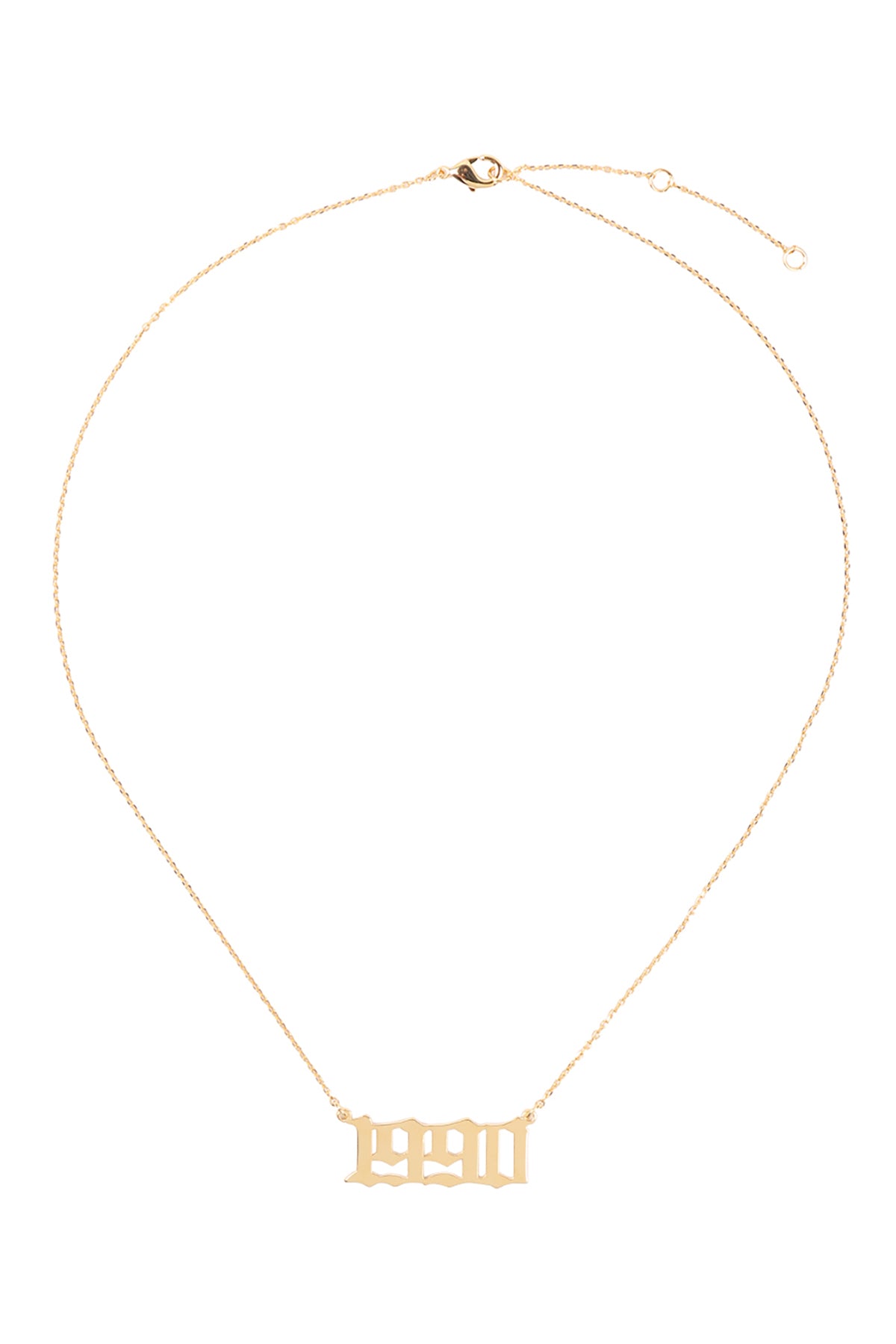 "1990" Birth Year Personalized Necklace