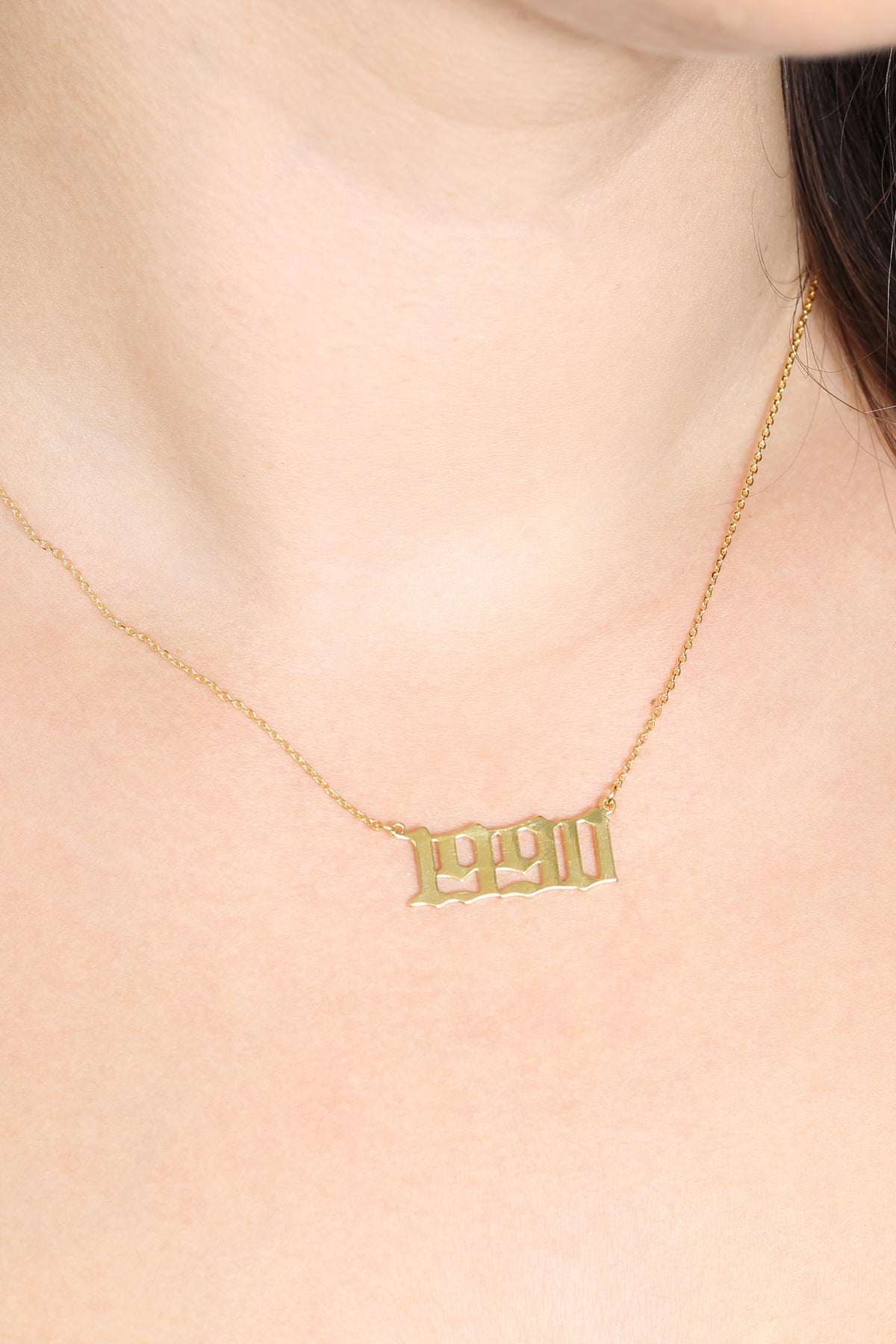 "1990" Birth Year Personalized Necklace