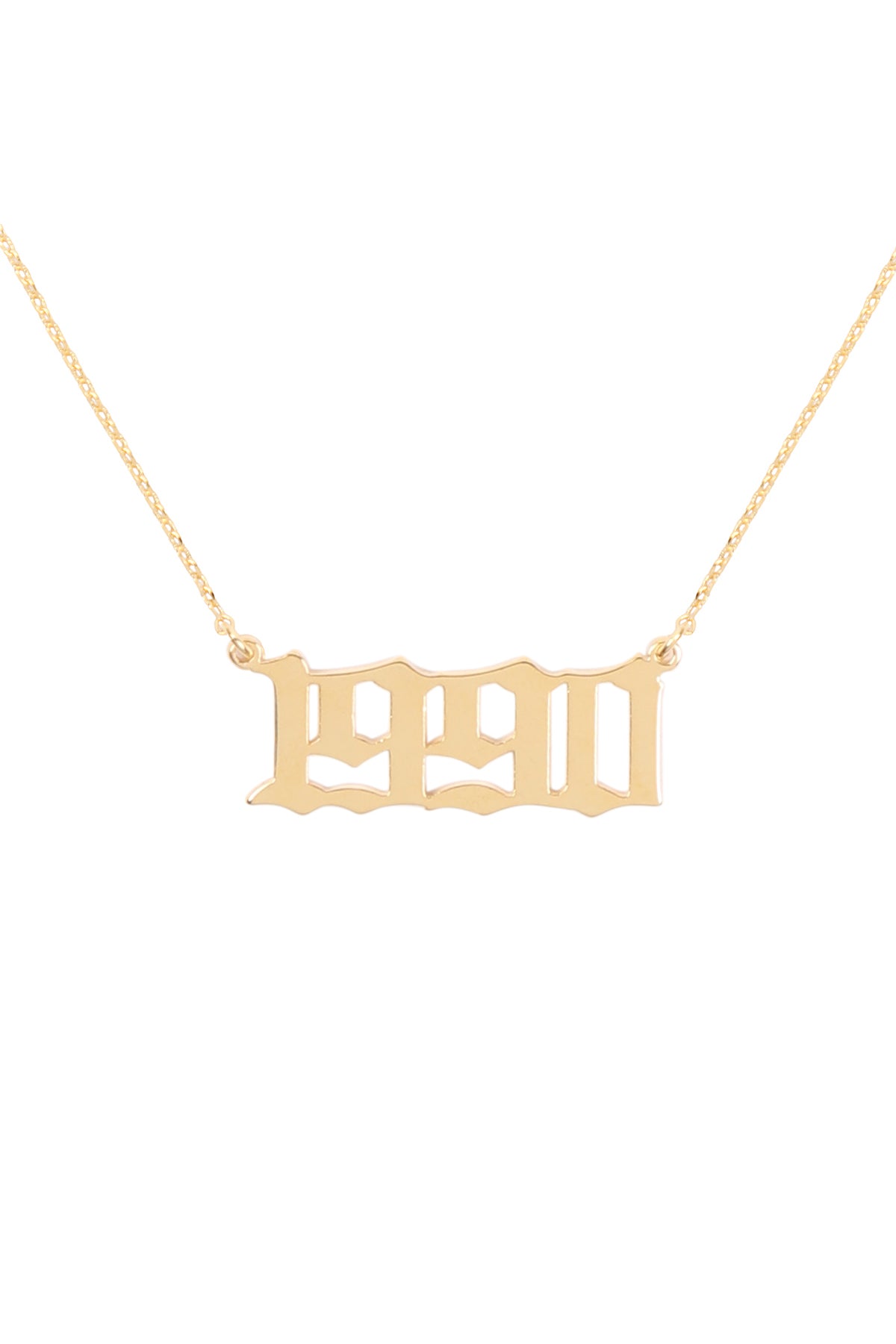 "1990" Birth Year Personalized Necklace