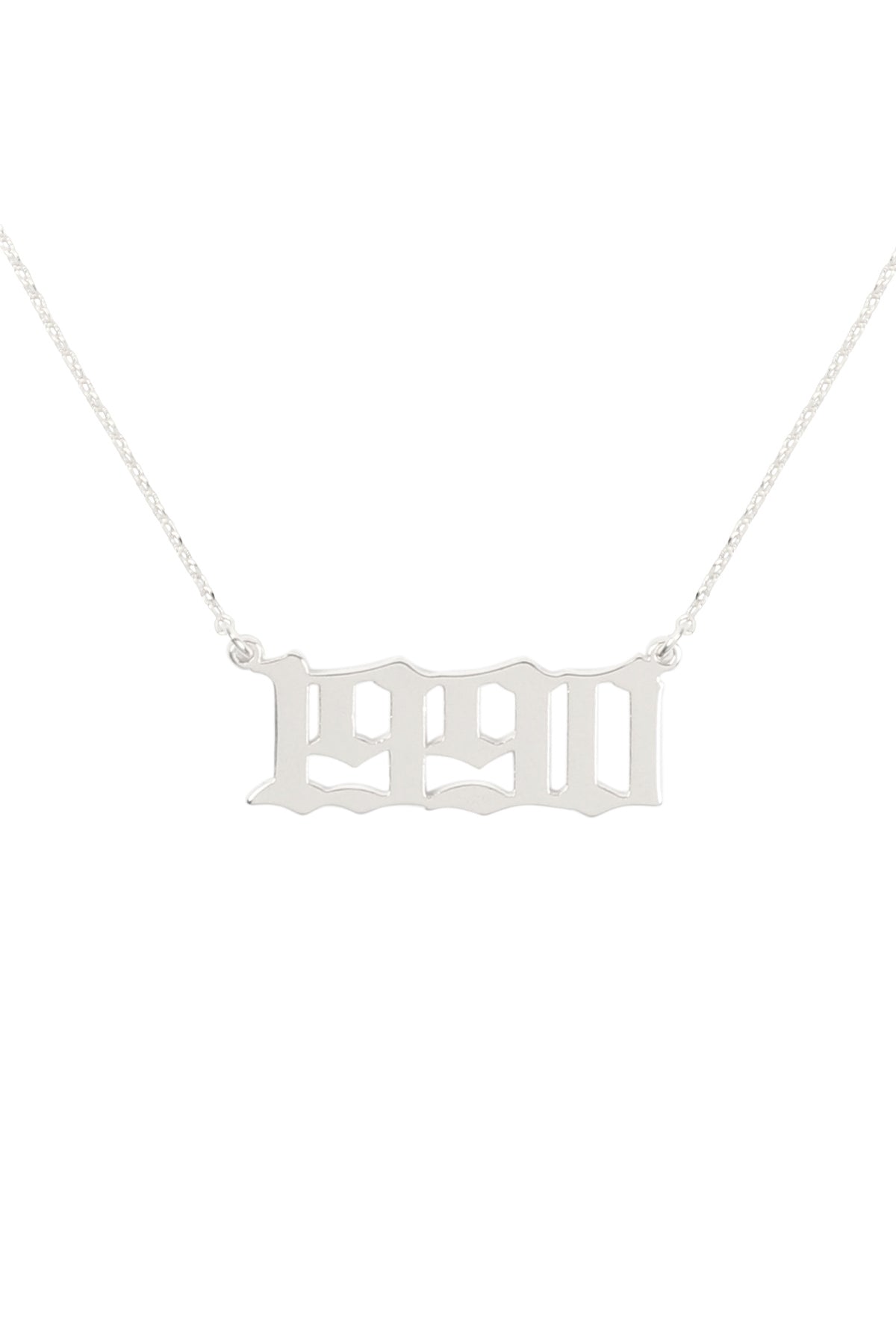 "1990" Birth Year Personalized Necklace