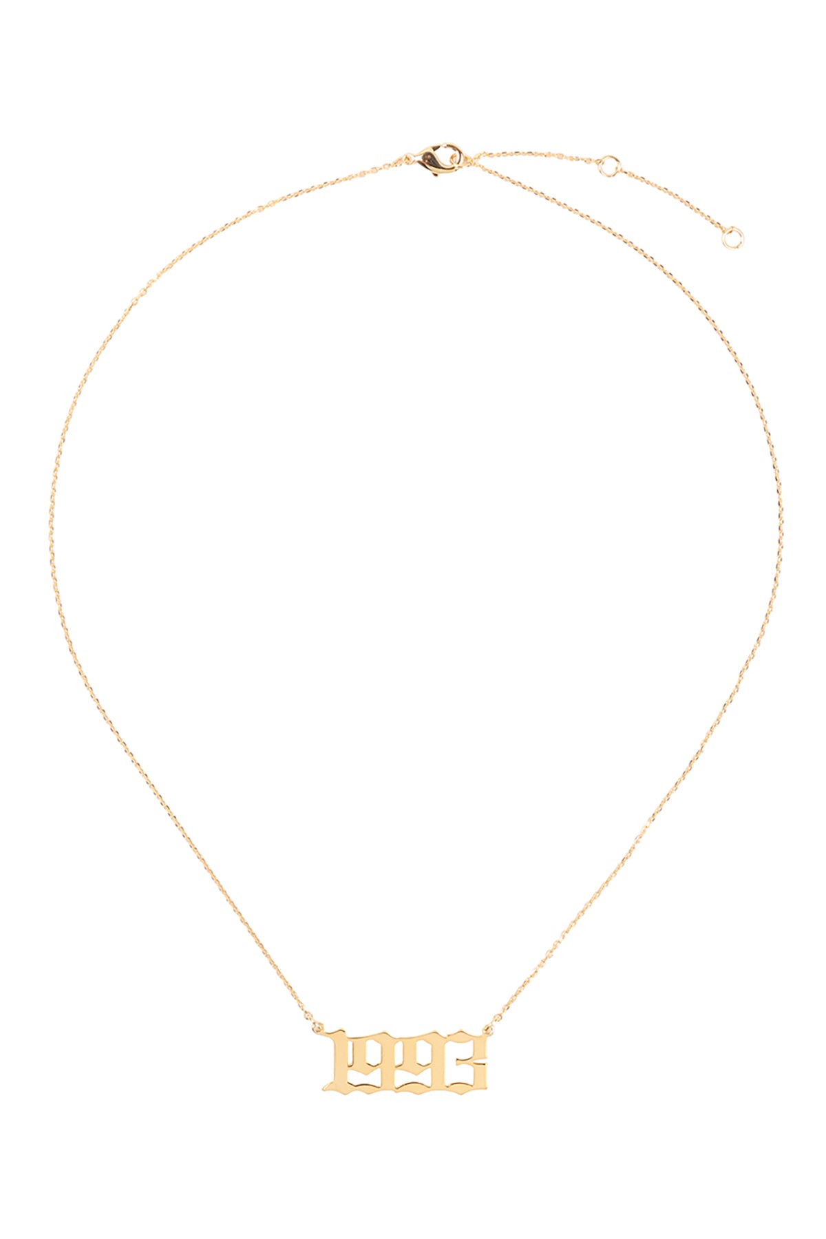 "1993" Birth Year Personalized Necklace