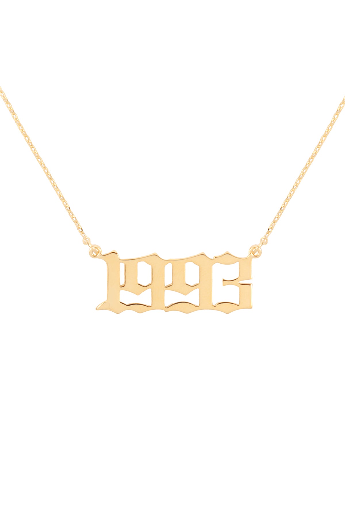 "1993" Birth Year Personalized Necklace