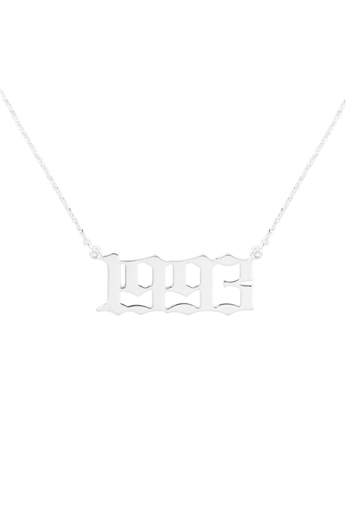"1993" Birth Year Personalized Necklace