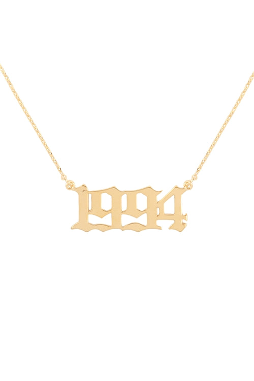 "1994" Birth Year Personalized Necklace