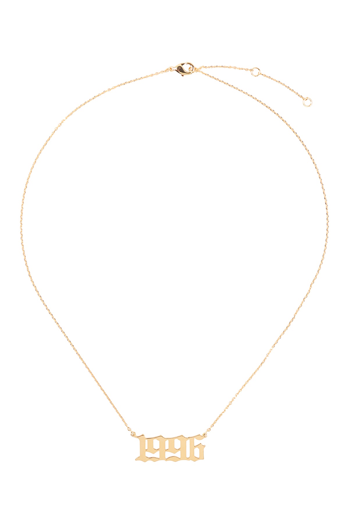 "1996" Birth Year Personalized Necklace