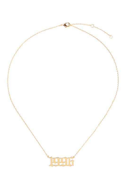 "1996" Birth Year Personalized Necklace