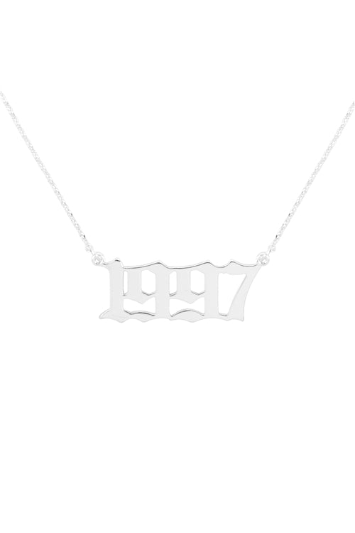 "1997" Birth Year Personalized Necklace