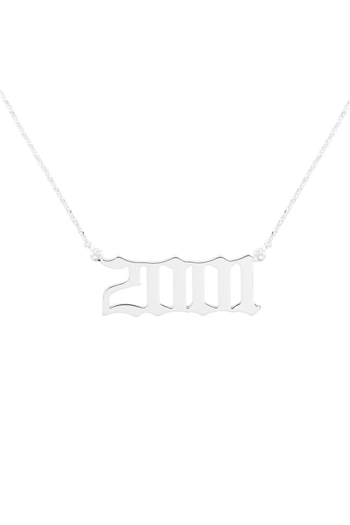 "2001" Birth Year Personalized Necklace