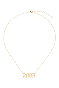 "2003" Birth Year Personalized Necklace