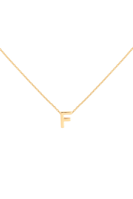 Initial Dainty Gold Charm Necklace