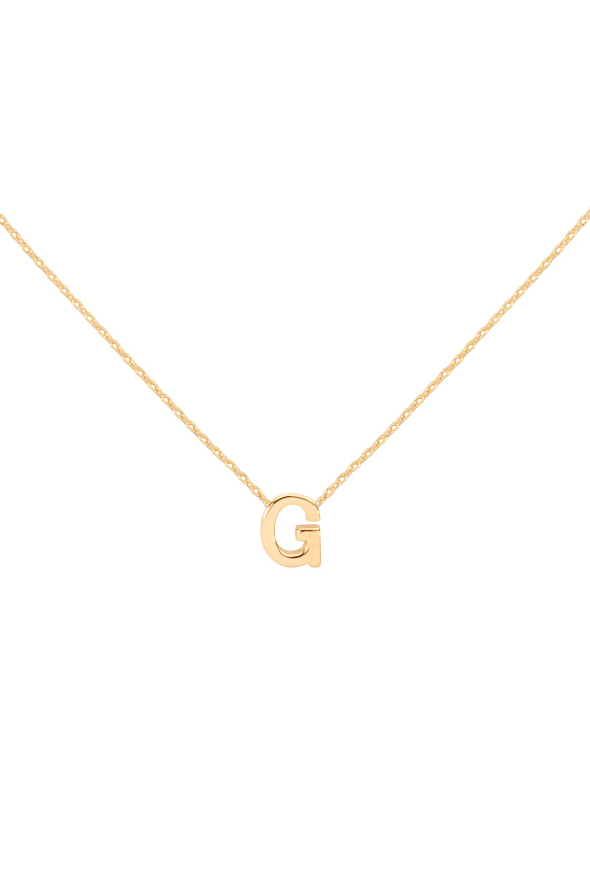 Initial Dainty Gold Charm Necklace