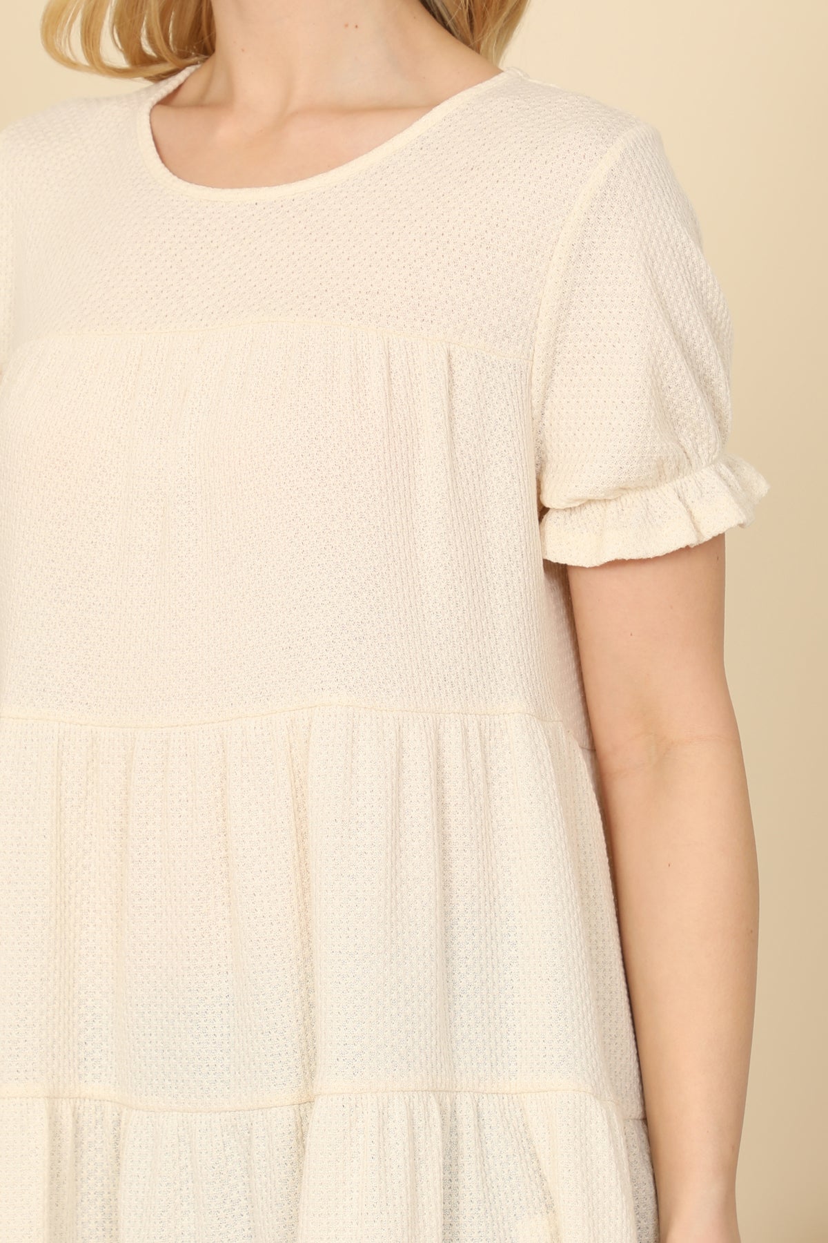 Ruffle Short Sleeve Tiered Top