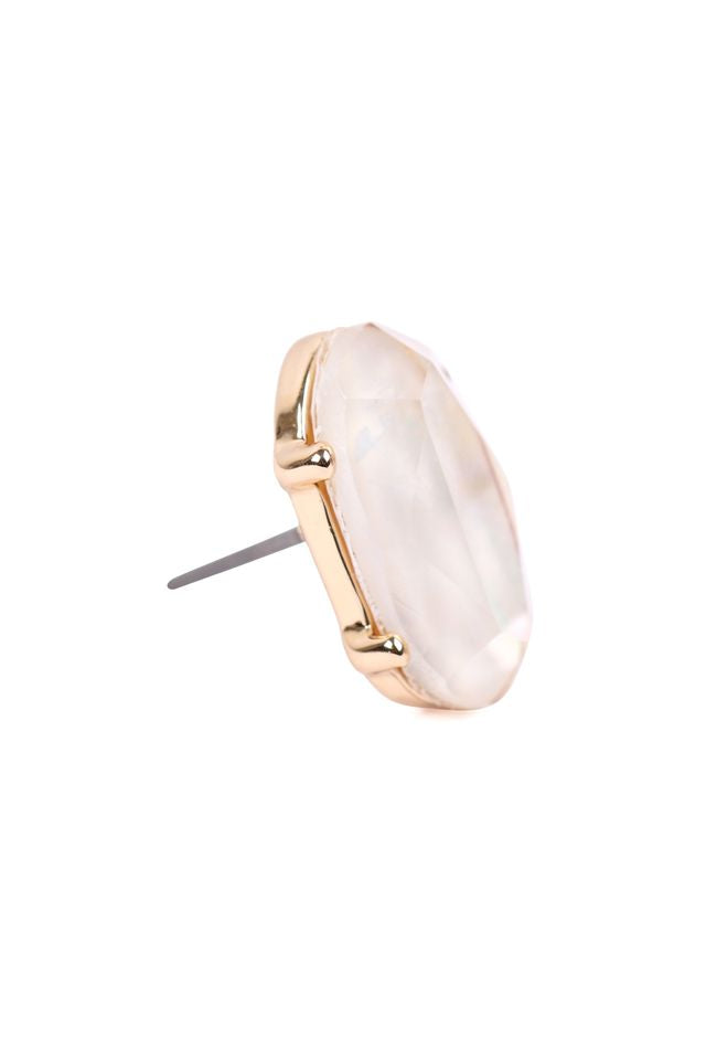 Pearlized Epoxy Post Earring