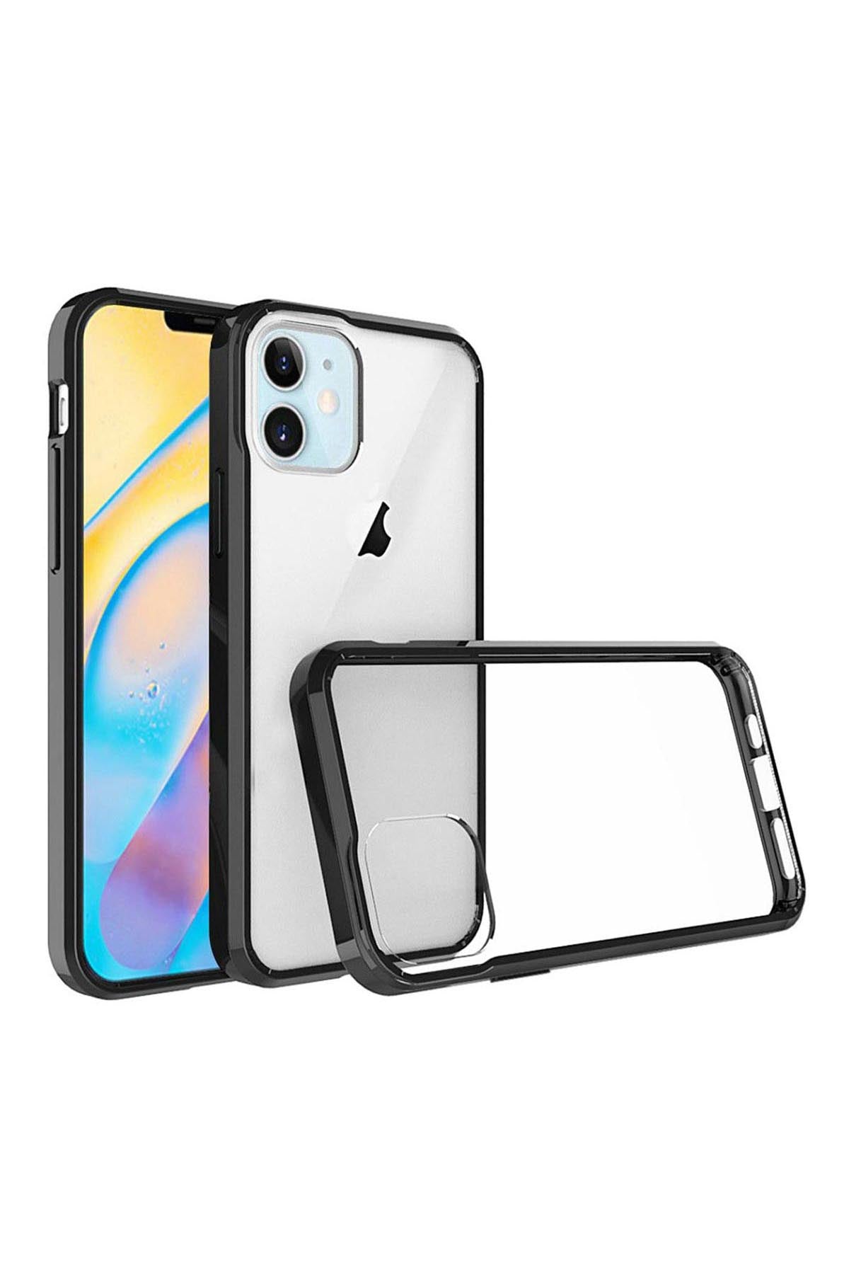 iPhone 12 Mini 5.4 Bumper Clear Transparent Case Cover-Clear